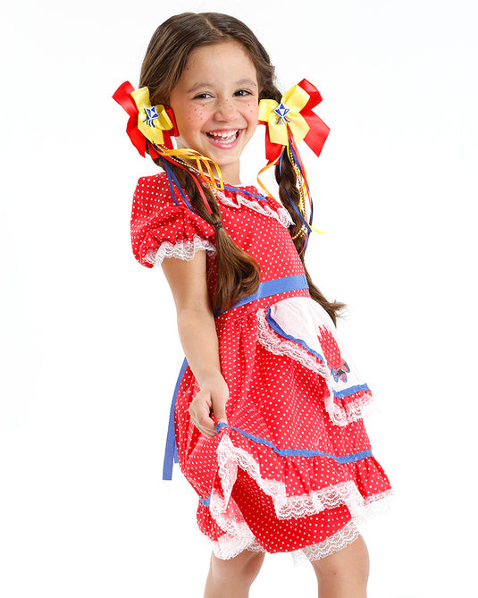 VESTIDO JUNINO BRITA- INFANTIL