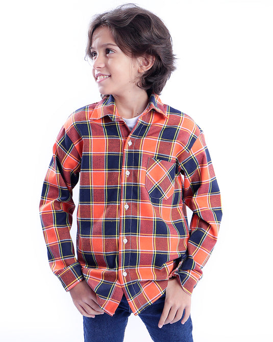 CAMISA JUNINA XADREZ FLANELA INFANTIL - 00395