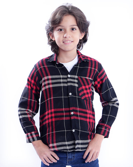 CAMISA JUNINA XADREZ FLANELA INFANTIL - 00395