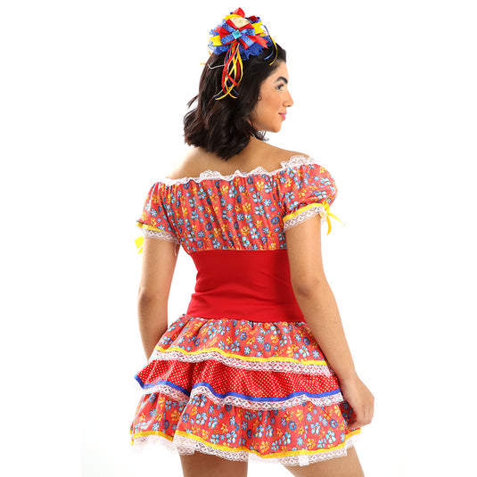 VESTIDO JUNINO ARUBA ADULTO - J91800