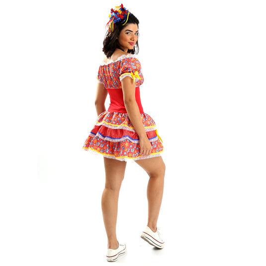 VESTIDO JUNINO ARUBA ADULTO - J91800