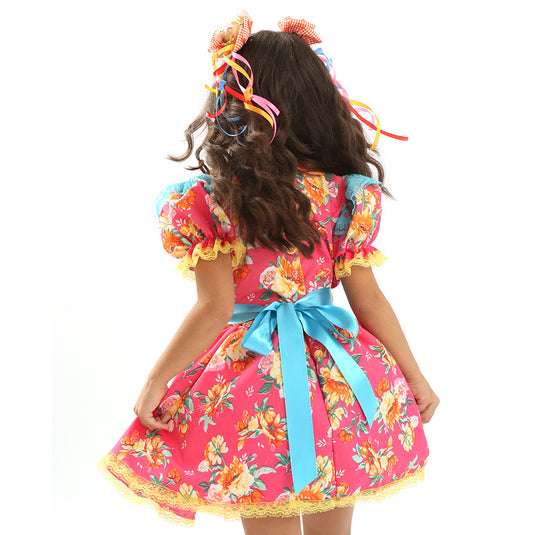 VESTIDO JUNINO CAMAFEU INFANTIL - J1561
