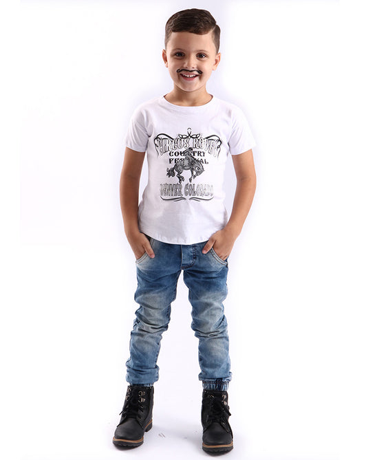 CAMISETA JUNINA COUNTRY- INFANTIL