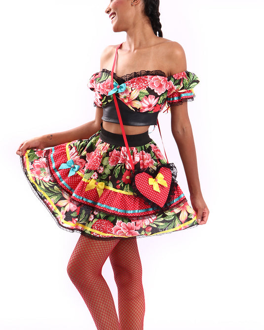 VESTIDO JUNINO FLOX- ADULTO