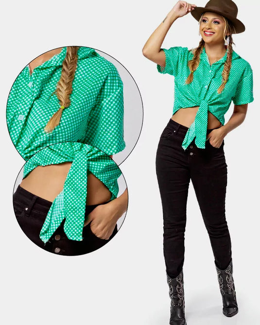 CAMISA JUNINA XADREZ NO ADULTO – J2492