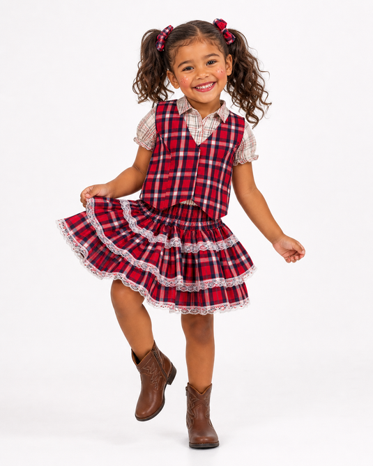 Conjunto Junino Sara Infantil -J2252