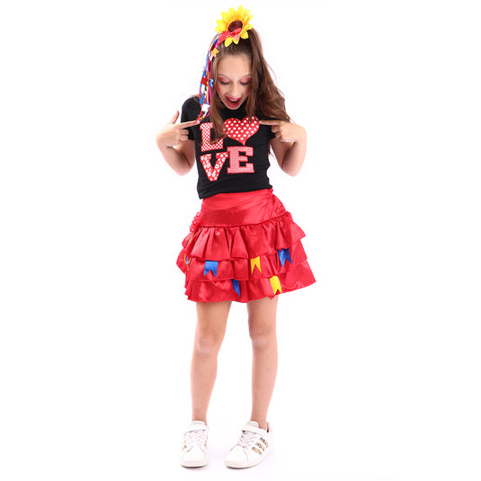 CAMISETA JUNINA 3 LOVE- INFANTIL