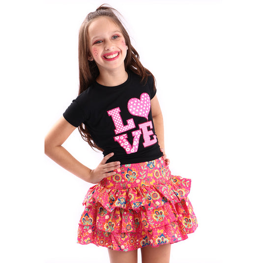 CAMISETA JUNINA 3 LOVE- INFANTIL