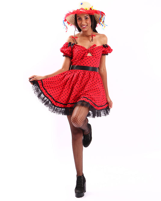 VESTIDOS JUNINO AMARILIS ADULTO - J97011