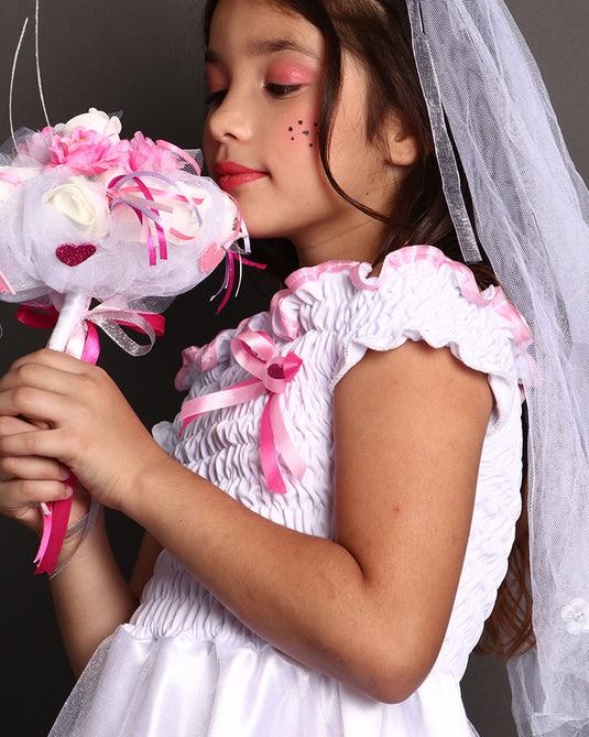 VESTIDO NOIVA ROSINHA INFANTIL - J2090