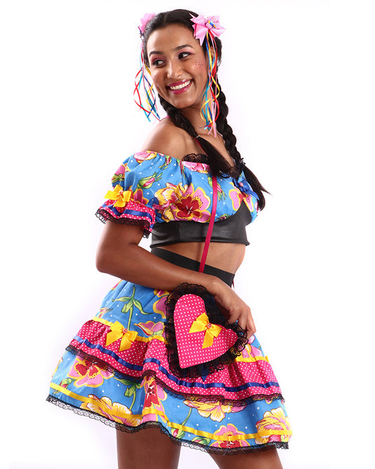 VESTIDO JUNINO FLOX- ADULTO