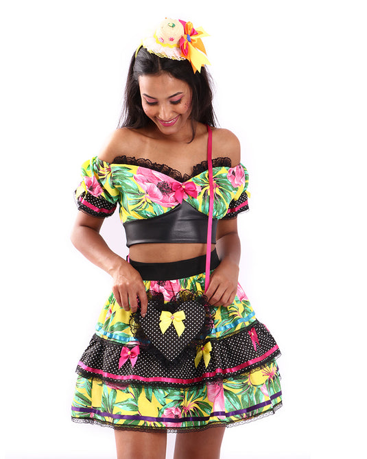 VESTIDO JUNINO FLOX- ADULTO