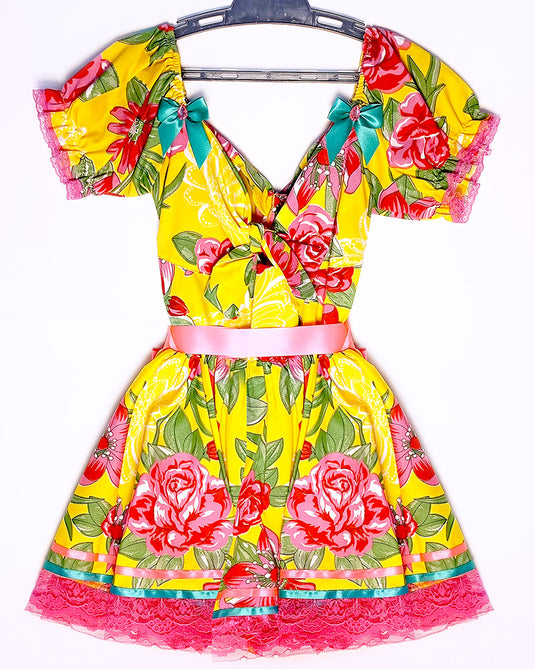 VESTIDOS JUNINO AMARILIS ADULTO - J97011
