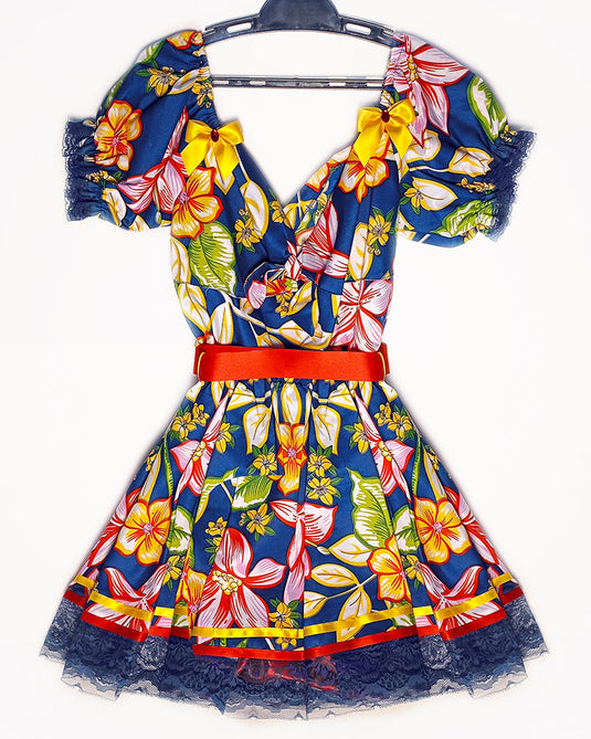 VESTIDOS JUNINO AMARILIS ADULTO - J97011