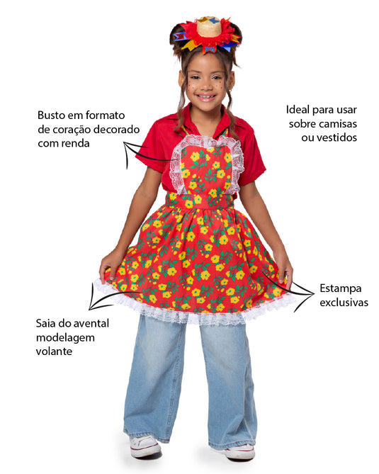 AVENTAL JUNINO BOTTIE INFANTIL – J076