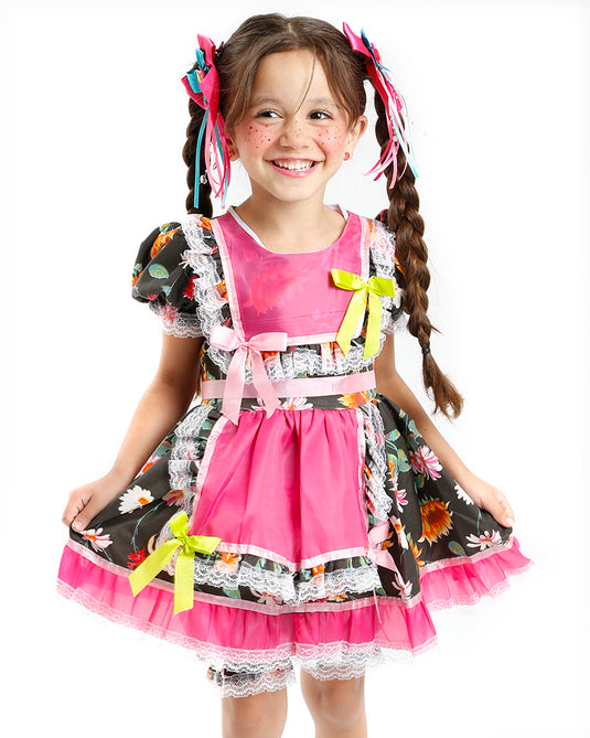 VESTIDO JUNINO BENICIA INFANTIL - J0138