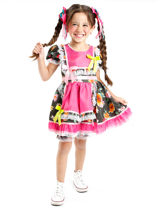 VESTIDO JUNINO BENICIA INFANTIL - J0138