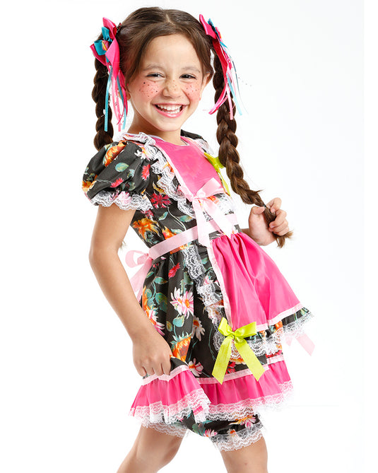 VESTIDO JUNINO BENICIA INFANTIL - J0138