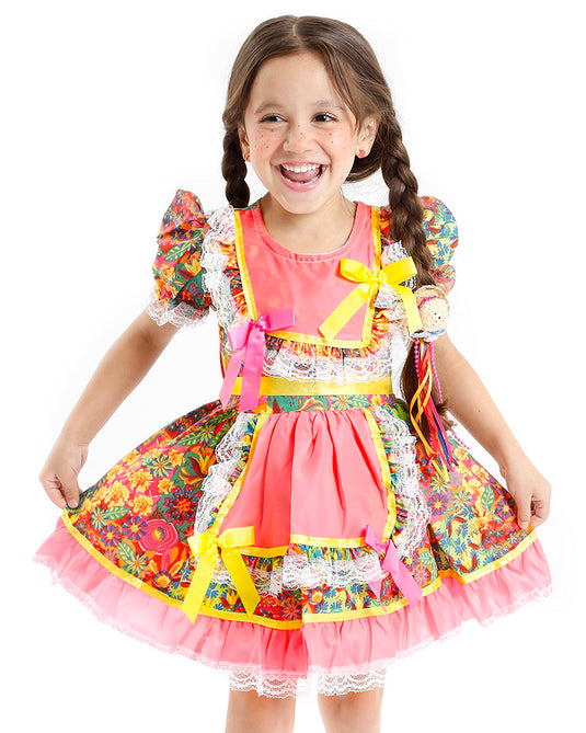 VESTIDO JUNINO BENICIA INFANTIL - J0138