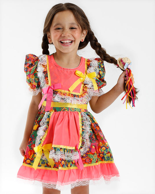 VESTIDO JUNINO BENICIA INFANTIL - J0138