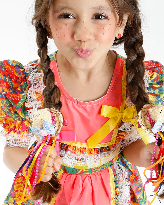 VESTIDO JUNINO BENICIA INFANTIL - J0138