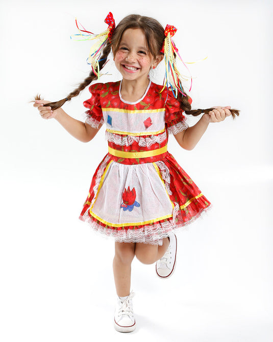 VESTIDO JUNINO BRICY INFANTIL - J0277
