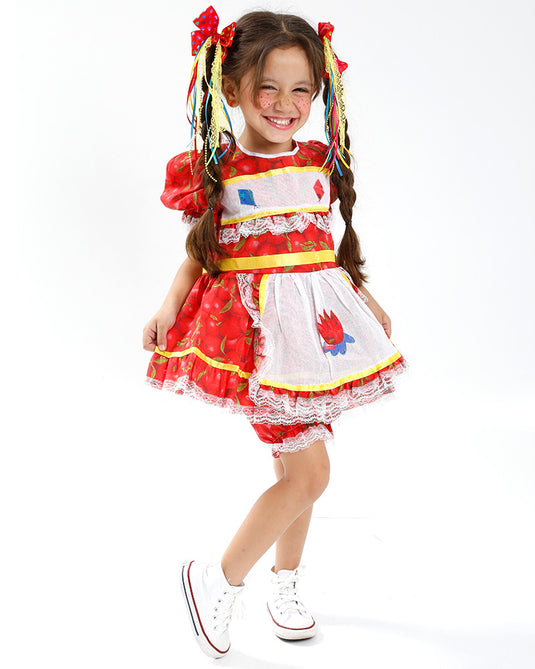 VESTIDO JUNINO BRICY INFANTIL - J0277