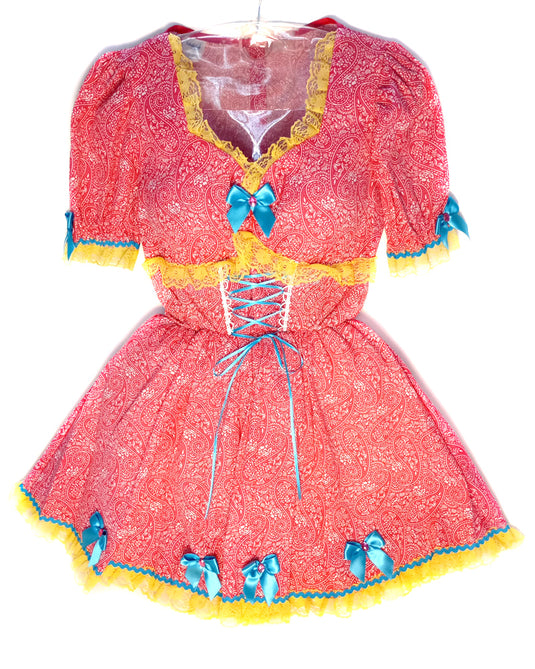 VESTIDO JUNINO CALENDULA ADULTO - J98067