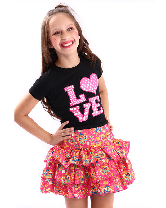 CAMISETA JUNINA LOVE- INFANTIL