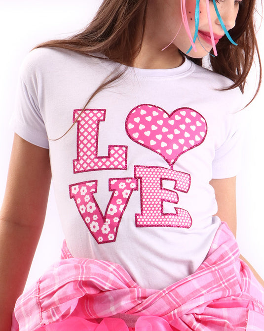 CAMISETA JUNINA LOVE- INFANTIL