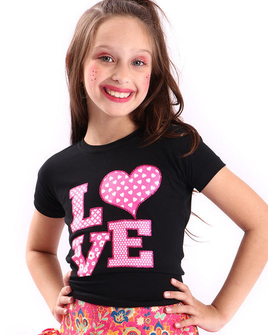 CAMISETA JUNINA LOVE- INFANTIL