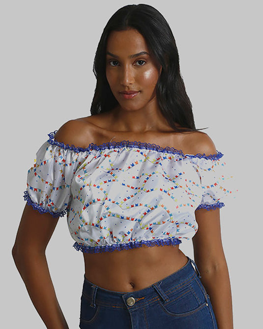 BLUSA JUNINA QUADRILHA - J1785