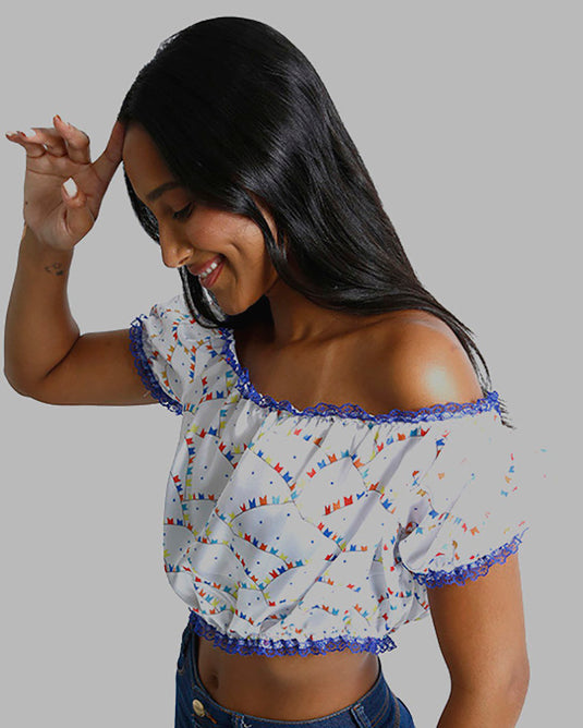 BLUSA JUNINA QUADRILHA - J1785