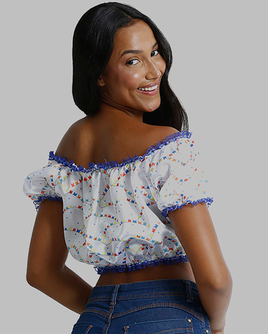 BLUSA JUNINA QUADRILHA - J1785