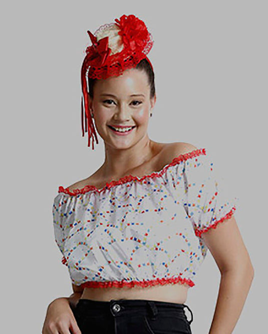 BLUSA JUNINA QUADRILHA - J1785