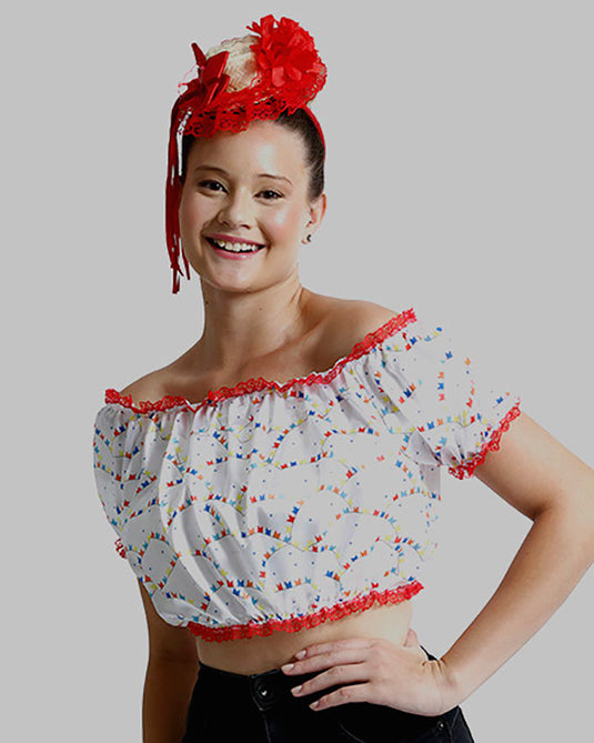 BLUSA JUNINA QUADRILHA - J1785