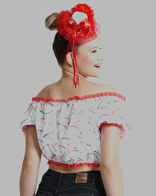 BLUSA JUNINA QUADRILHA - J1785