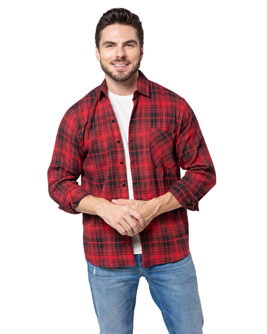 CAMISA XADREZ DE FLANELA ADULTO - 2395/ 3395