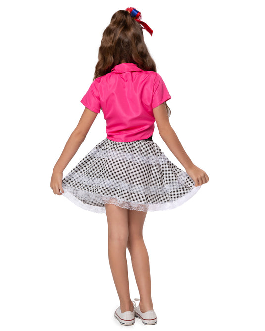 CAMISA JUNINA LISA NÓ INFANTIL - 490