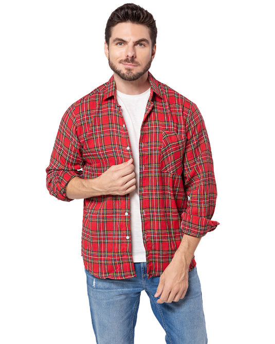 CAMISA XADREZ DE FLANELA ADULTO - 2395/ 3395