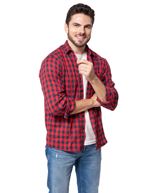 CAMISA XADREZ DE FLANELA ADULTO - 2395/ 3395