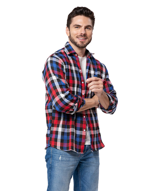 CAMISA XADREZ DE FLANELA ADULTO - 2395/ 3395