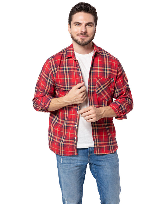 CAMISA XADREZ DE FLANELA ADULTO - 2395/ 3395