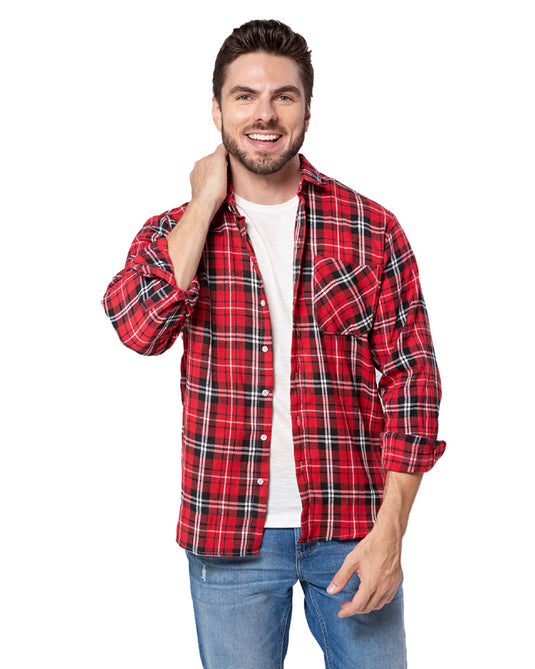 CAMISA XADREZ DE FLANELA ADULTO - 2395/ 3395