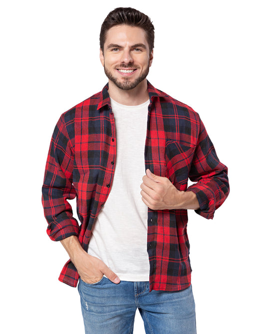 CAMISA XADREZ DE FLANELA ADULTO - 2395/ 3395