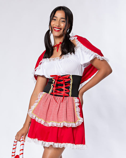 FANTASIA CHAPEUZINHO VERMELHO ARLLY ADULTO - C97502