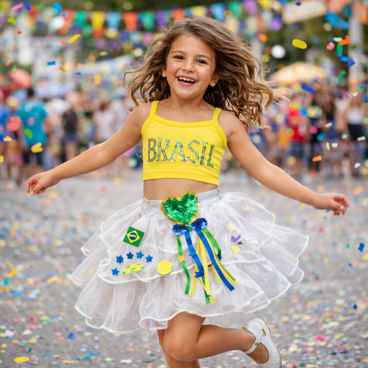 SAIA TOP CUSTOMIZADO ORGANZA COPA - C4123