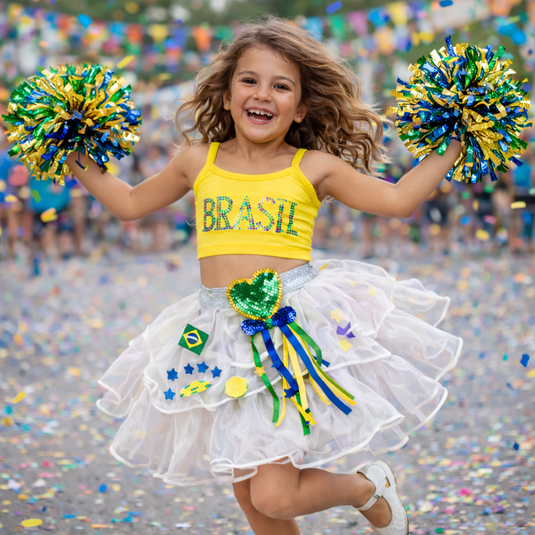 SAIA TOP CUSTOMIZADO ORGANZA COPA - C4123