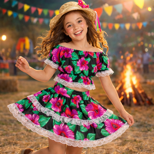 Conjunto Junino Sandra Infantil -J2247