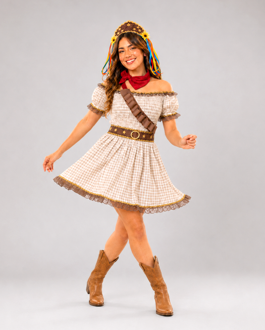 Vestido Maria Moça -C9384